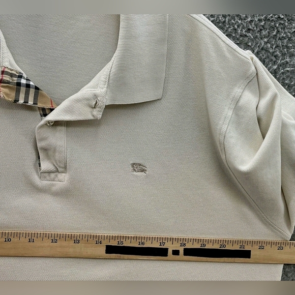 Burberry London XL Cream Polo Shirt for Men - Picture 6 of 8
